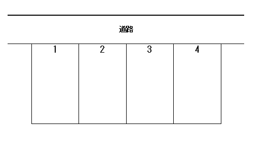 関屋田町２丁目駐車場の駐車配置図