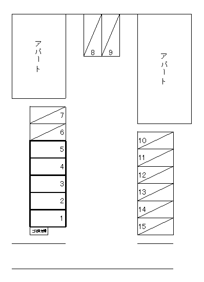 パーキング島田の駐車配置図