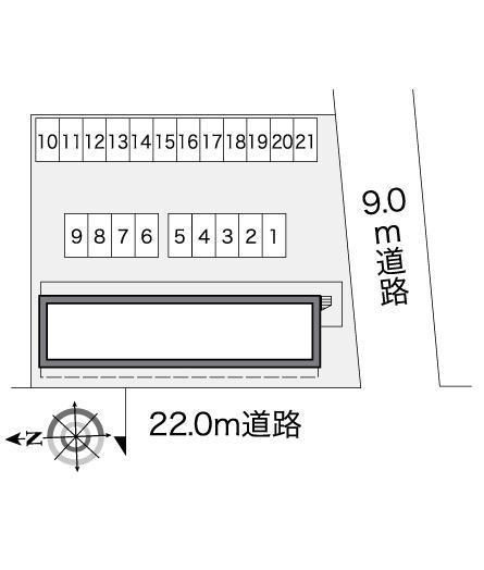 エクレール今(25530)の駐車配置図