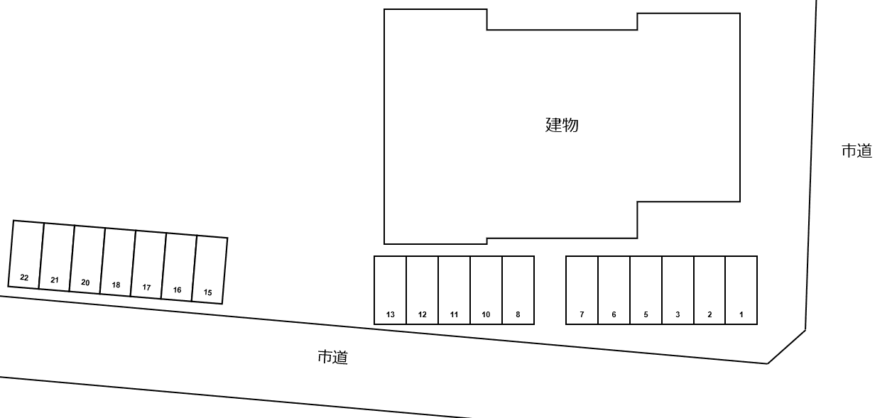 Ｓｕｎｎｙ Ｃｏｕｒｔｙａｒｄ Ａの駐車配置図