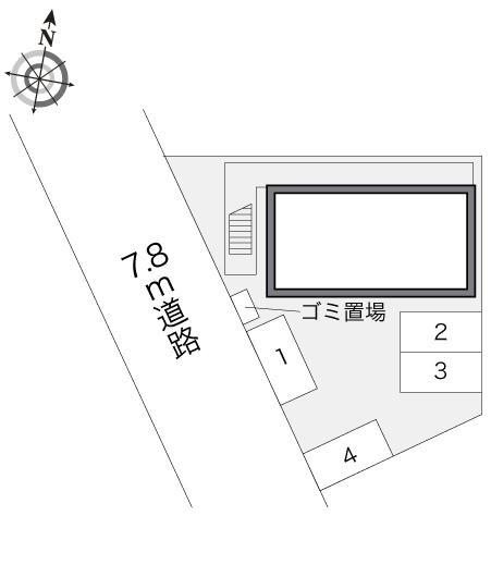 東新川(13986)の駐車配置図