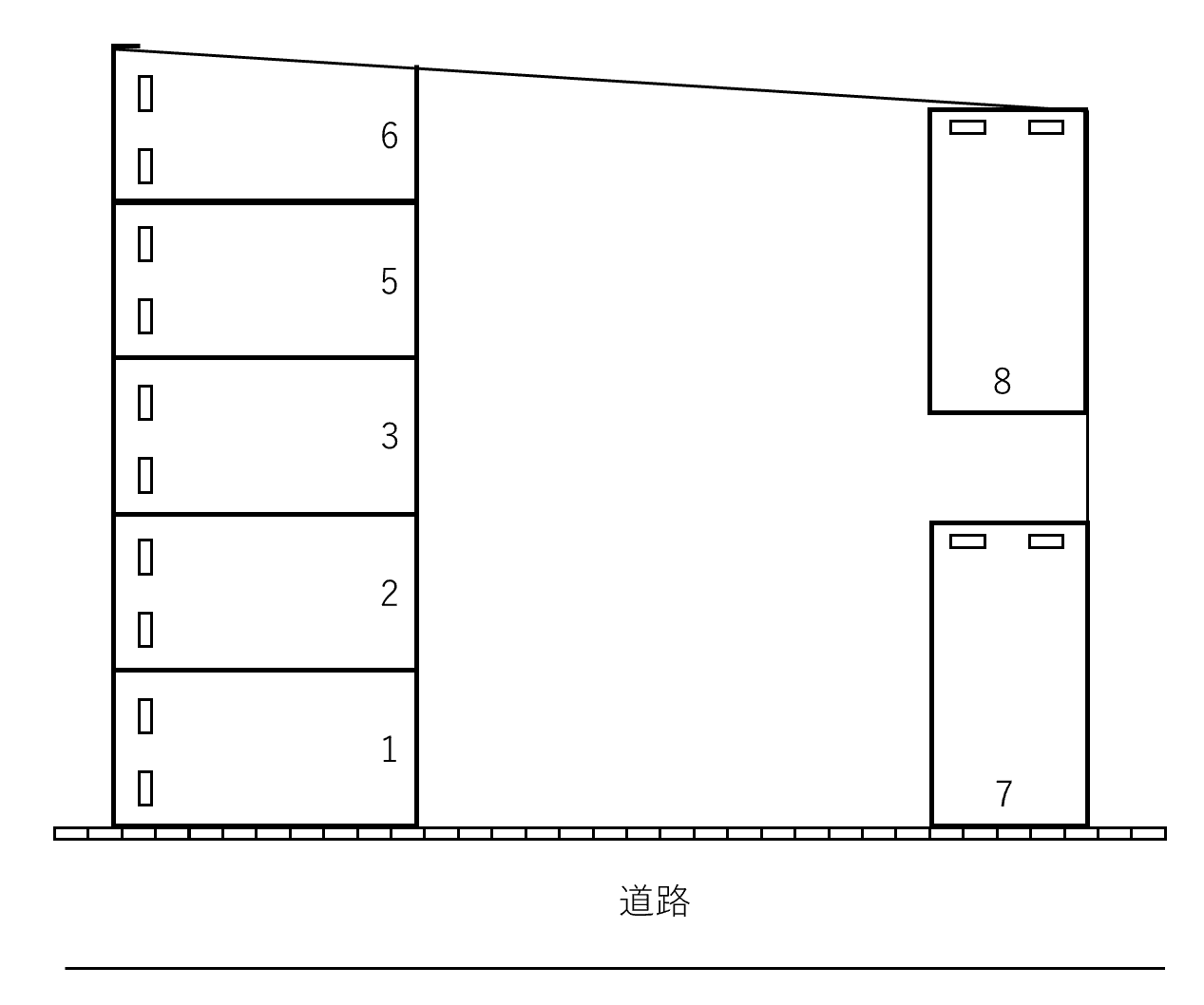 008押元町２丁目の駐車配置図