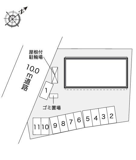 メルベーユ(41332)の駐車配置図