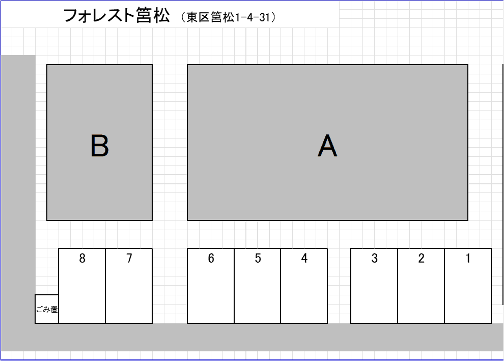 フォレスト筥松の駐車配置図