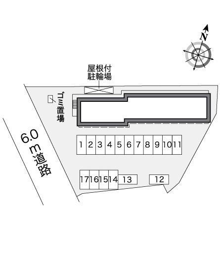 ボムール(27138)の駐車配置図