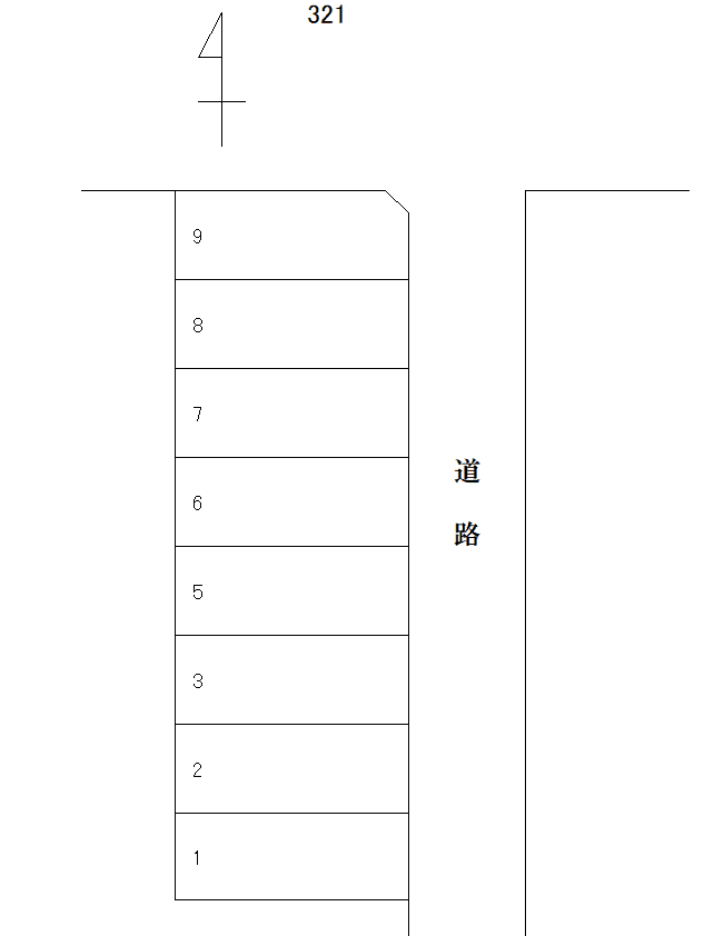 岩倉－321の駐車配置図