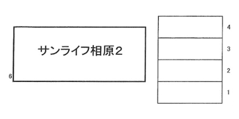 相原駐車場②の駐車配置図