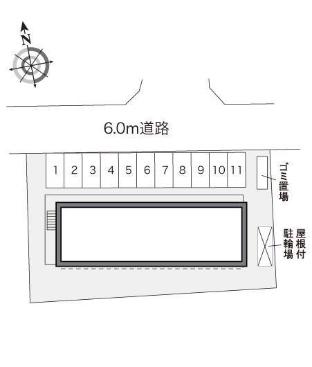パークハイム芝(29597)の駐車配置図