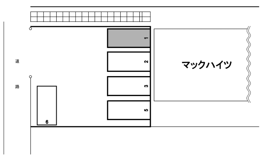 マックハイツ駐車場の駐車配置図