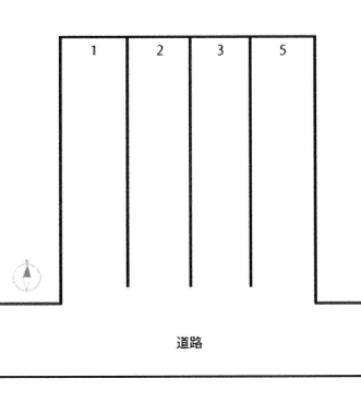 中村東町1丁目青空駐車場の駐車配置図