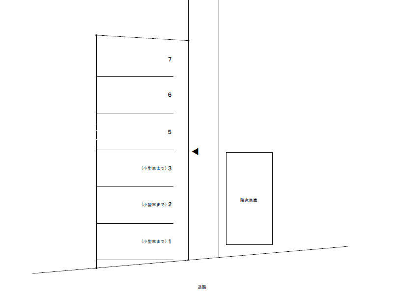 小立野3丁目パーキングの駐車配置図