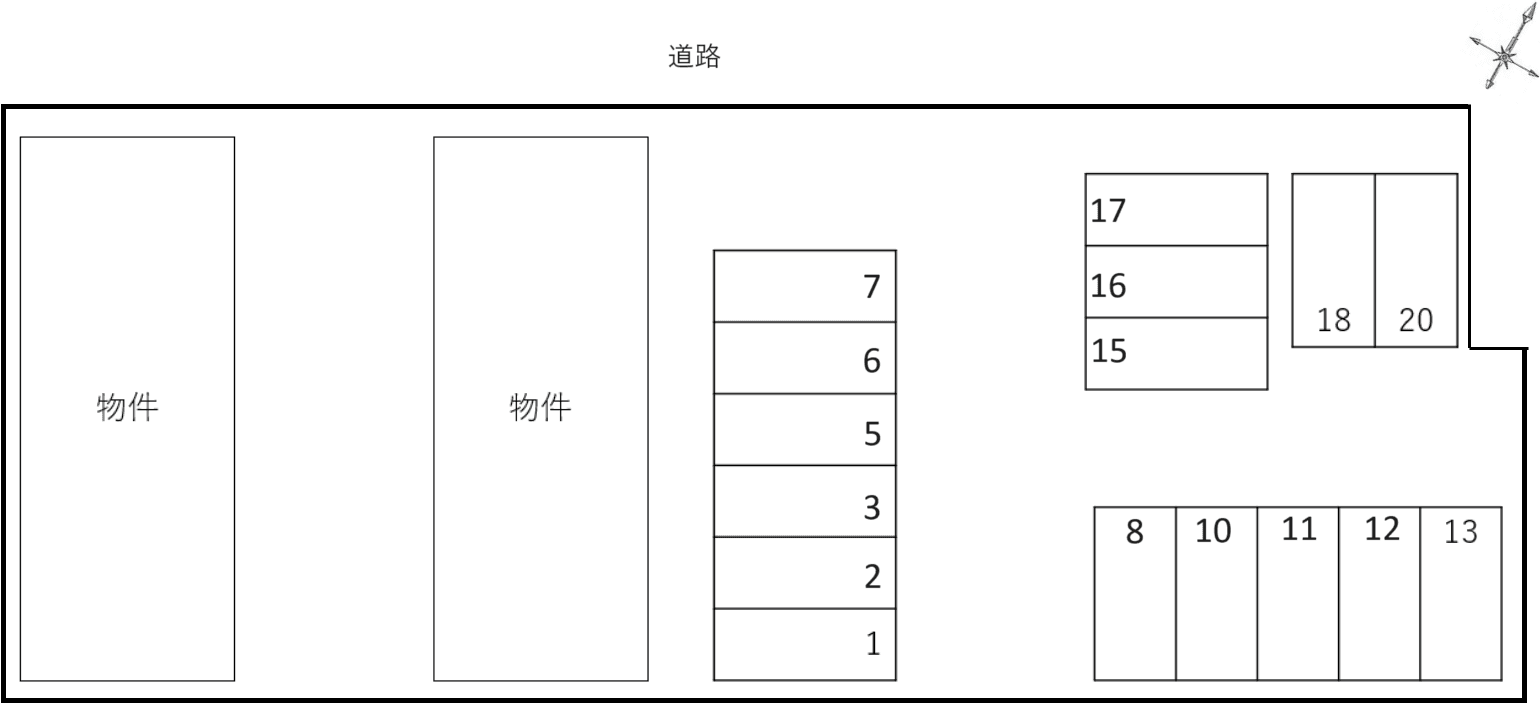 カタクリの駐車配置図