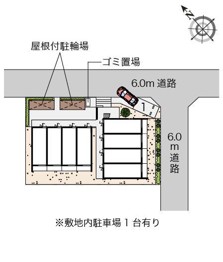 クレイノグランメゾン若葉(55771)の駐車配置図