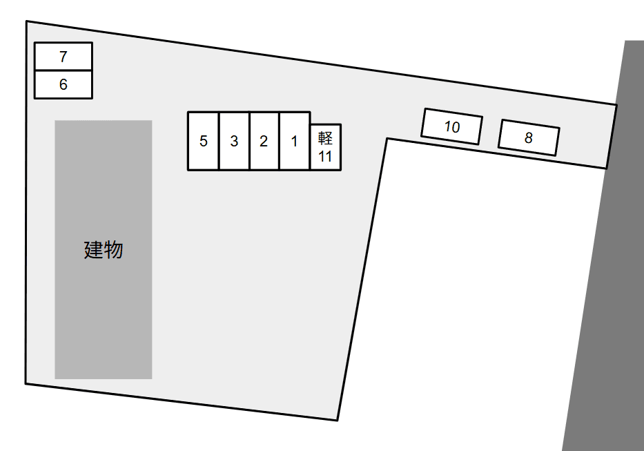 ロイヤルガーデンハイムの駐車配置図
