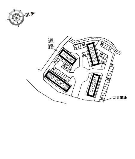 パークハウスイマイＶ１(10290)の駐車配置図