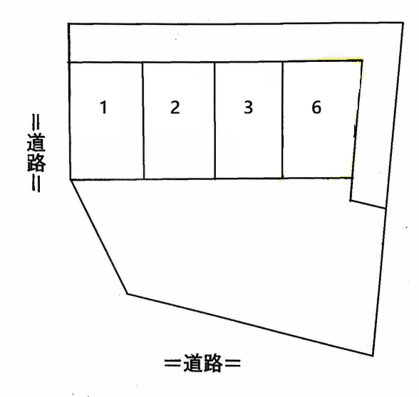 馬池月極駐車場の駐車配置図