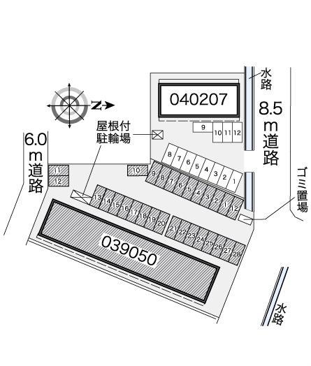 オリオンⅠ(39050)の駐車配置図
