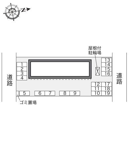 ＰＬＡＩＲＥ(33113)の駐車配置図