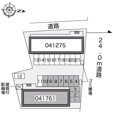 金堀１４(41761)の駐車配置図