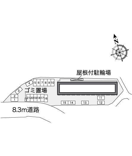 オズヴァリー(36445)の駐車配置図