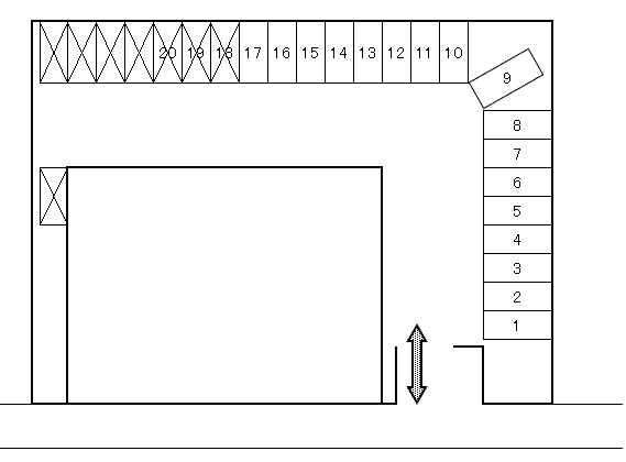 ＡＰパーク野々市の駐車配置図