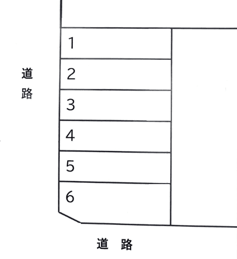 空港西2丁目駐車場の駐車配置図