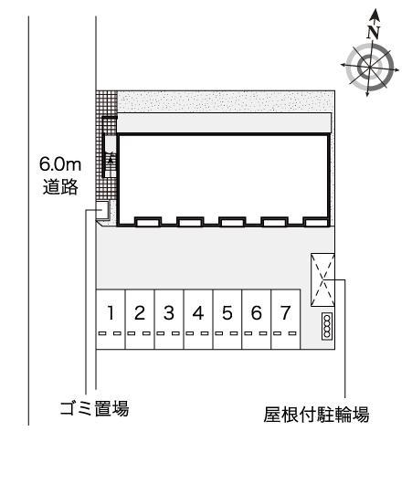 アイミ５(54239)の駐車配置図