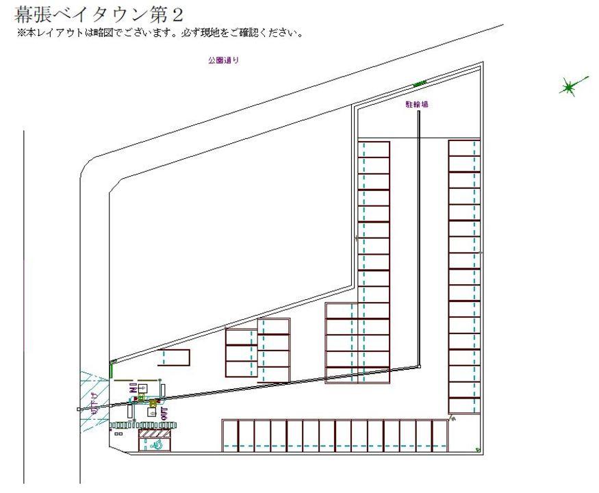 幕張ベイタウン第２の駐車配置図