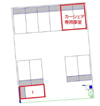 常盤平駅前第１の駐車配置図