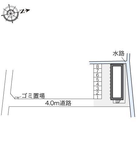 フジミハイツＣ(17078)の駐車配置図