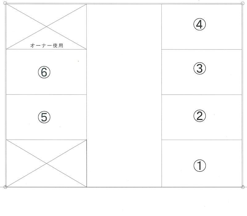 Ausgang Parking Lotの駐車配置図