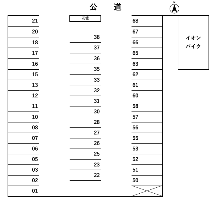 パークみさきの駐車配置図