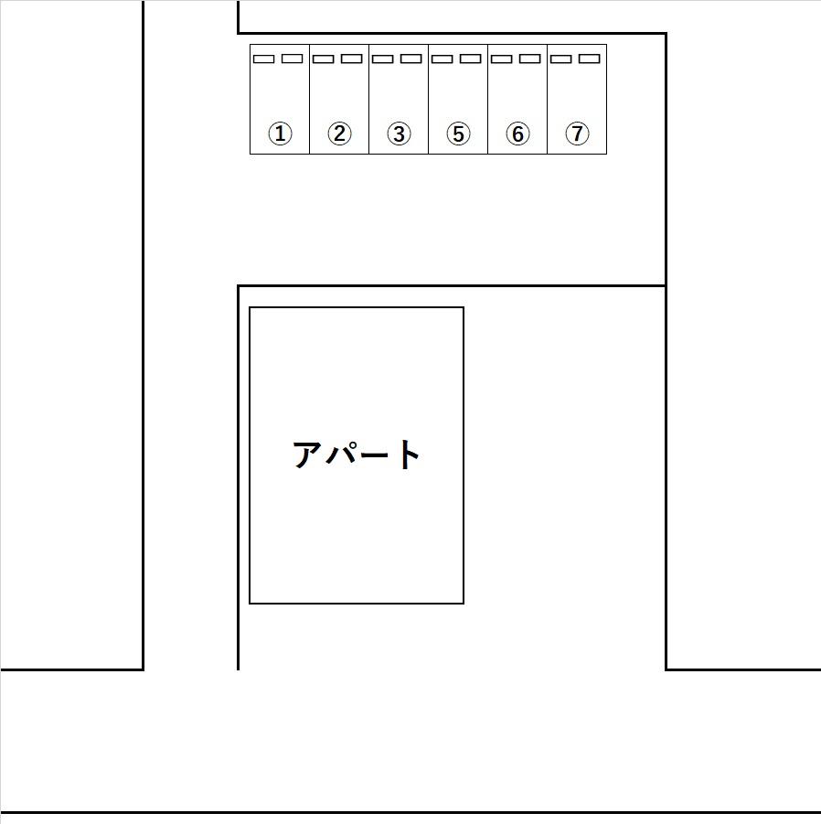 有田第3駐車場の駐車配置図