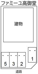 ファミーユ高御堂の駐車場