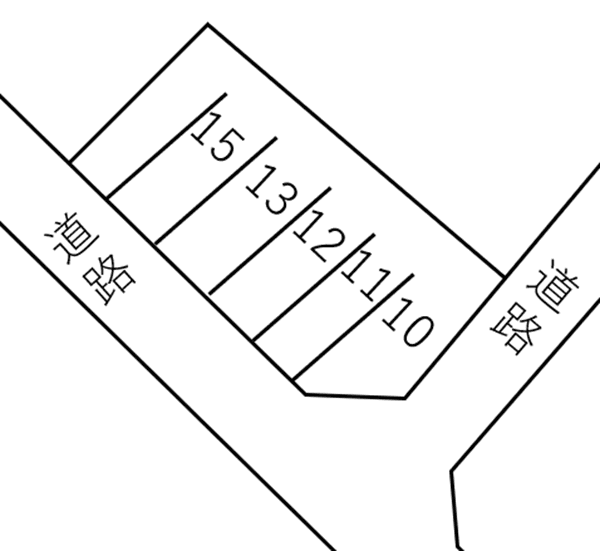 カリス・アルカディア敷地外駐車場の駐車配置図