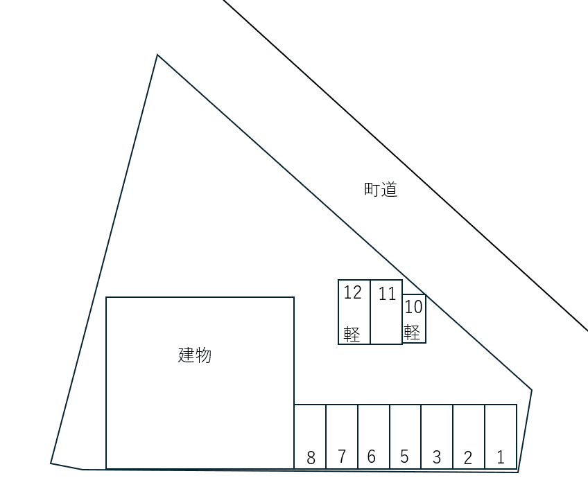 ヴィラ　レジ－ナの駐車配置図