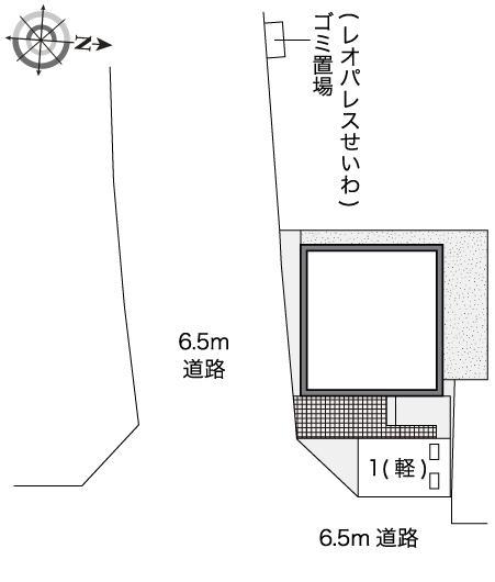 清水Ⅲ(52279)の駐車配置図