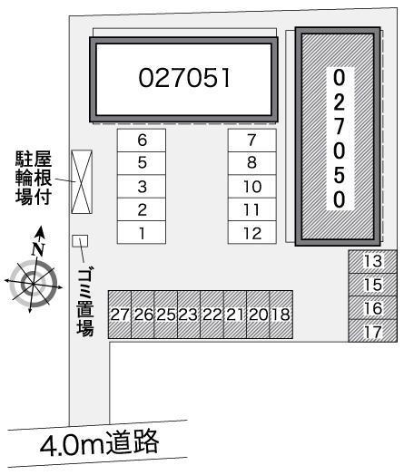 パルＴＫ　ＰａｒｔⅠ(27050)の駐車配置図