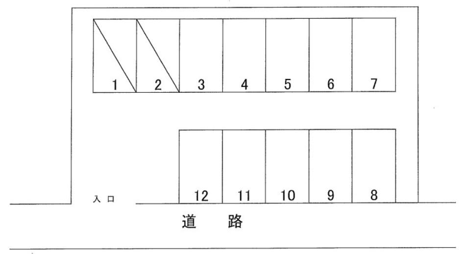 友部駐車場の駐車配置図