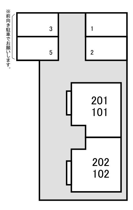 フローラ荻野駐車場の駐車配置図