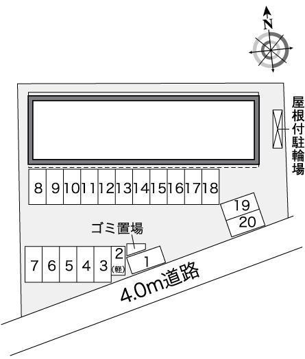 正理(35158)の駐車配置図