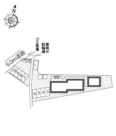 コンフォートくるめ木(31859)の駐車配置図