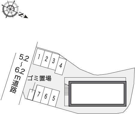 ＨＡＲＵ(13609)の駐車配置図