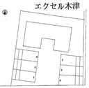 エクセル木津モータープールの駐車場