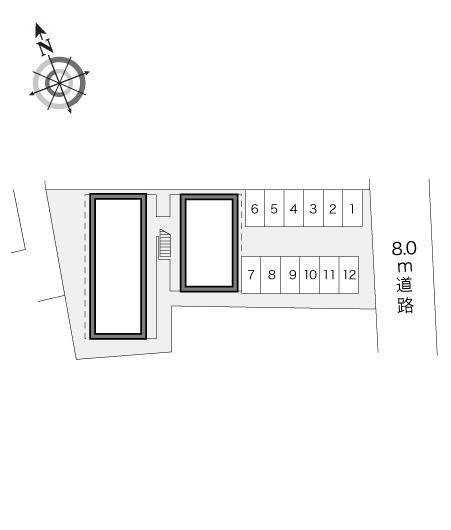 アリス宮前(18049)の駐車配置図