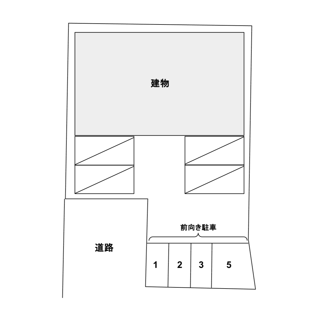ＷＯＯＮ　ＥＬＦ月極駐車場の駐車配置図
