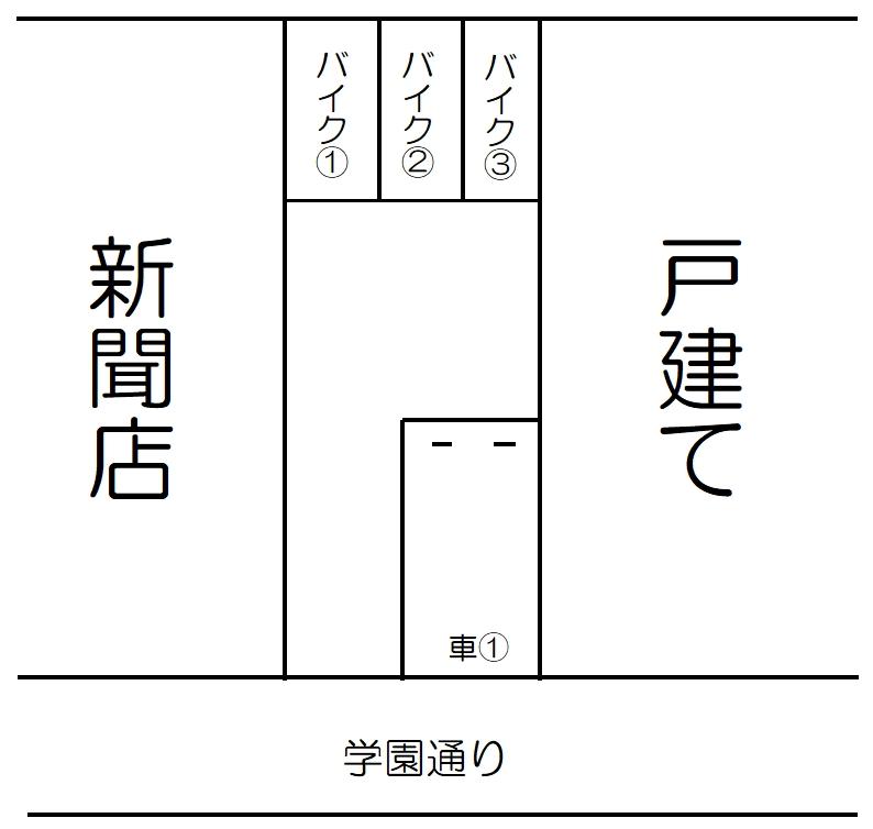 新町６６　Ｐの駐車配置図