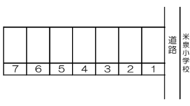 みちばんパーキングの駐車配置図