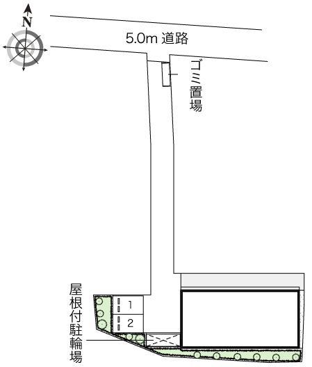 フィエールⅡ(47613)の駐車配置図