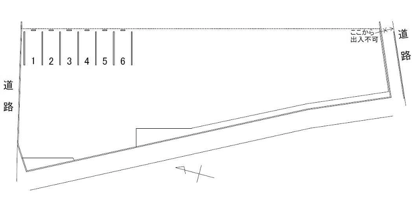 鶴来本町4丁目駐車場の駐車配置図